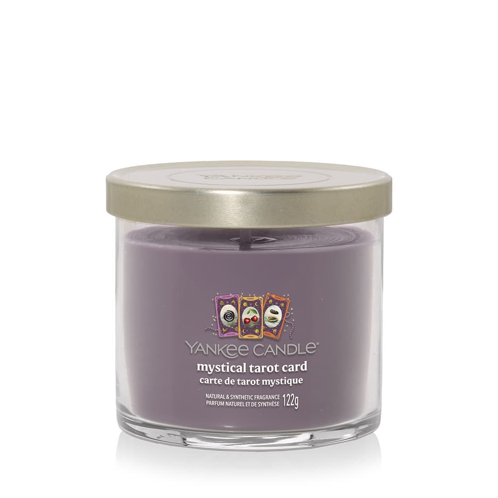 Sviečka Yankee Candle Signature Tumbler Small Halloween Mystical Tarot Card Fialová | 43509, 0