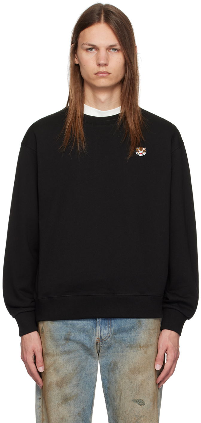 Mikina KENZO Black Paris Lucky Tiger Sweatshirt Čierna | FE55SW2084MF, 0