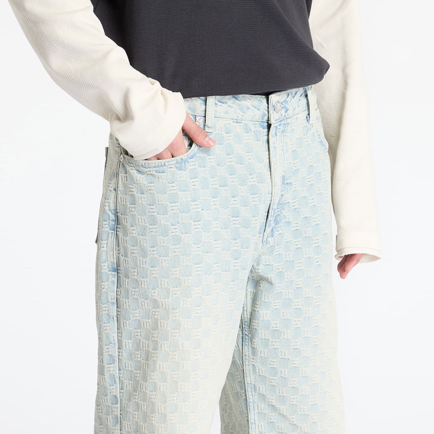 Džínsy MISBHV MISBHV Monogram Ocean Washed Jeans 33 Modrá | 250M316, 1