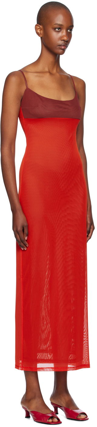 Šaty Miaou Miaou Thais Maxi Dress Červená | 5019PM1RPL, 1
