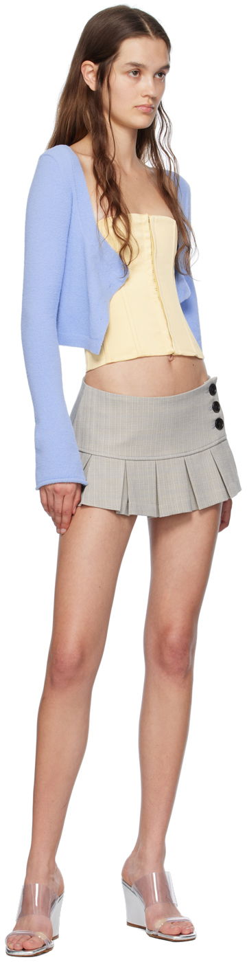 Sukňa GUIZIO Guizio Pleated Miniskirt Šedá | H23304W031, 3