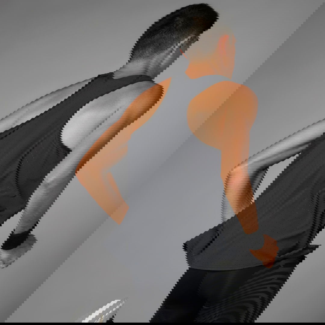 Tielko adidas Performance Adizero Running Tank Top Šedá | IW6105, 1