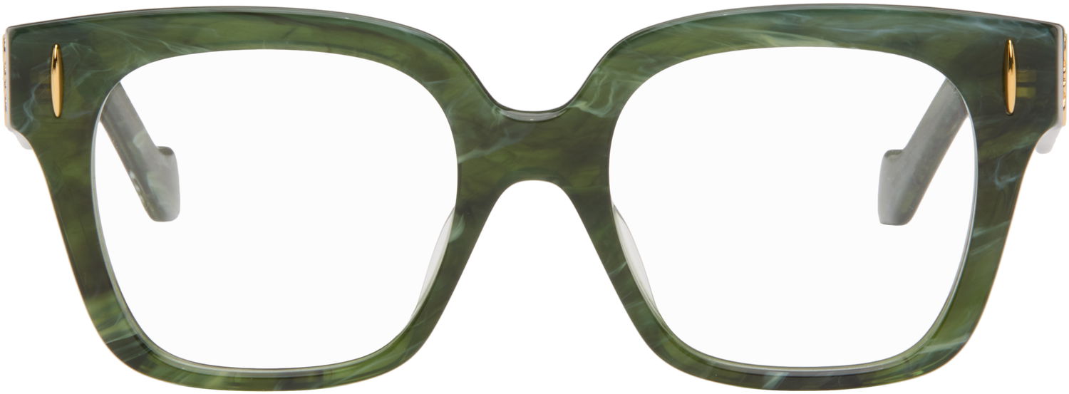 Slnečné okuliare Loewe Anagram Acetate Square-Frame Glasses Zelené | LW50069I@51096 192337241468, 0