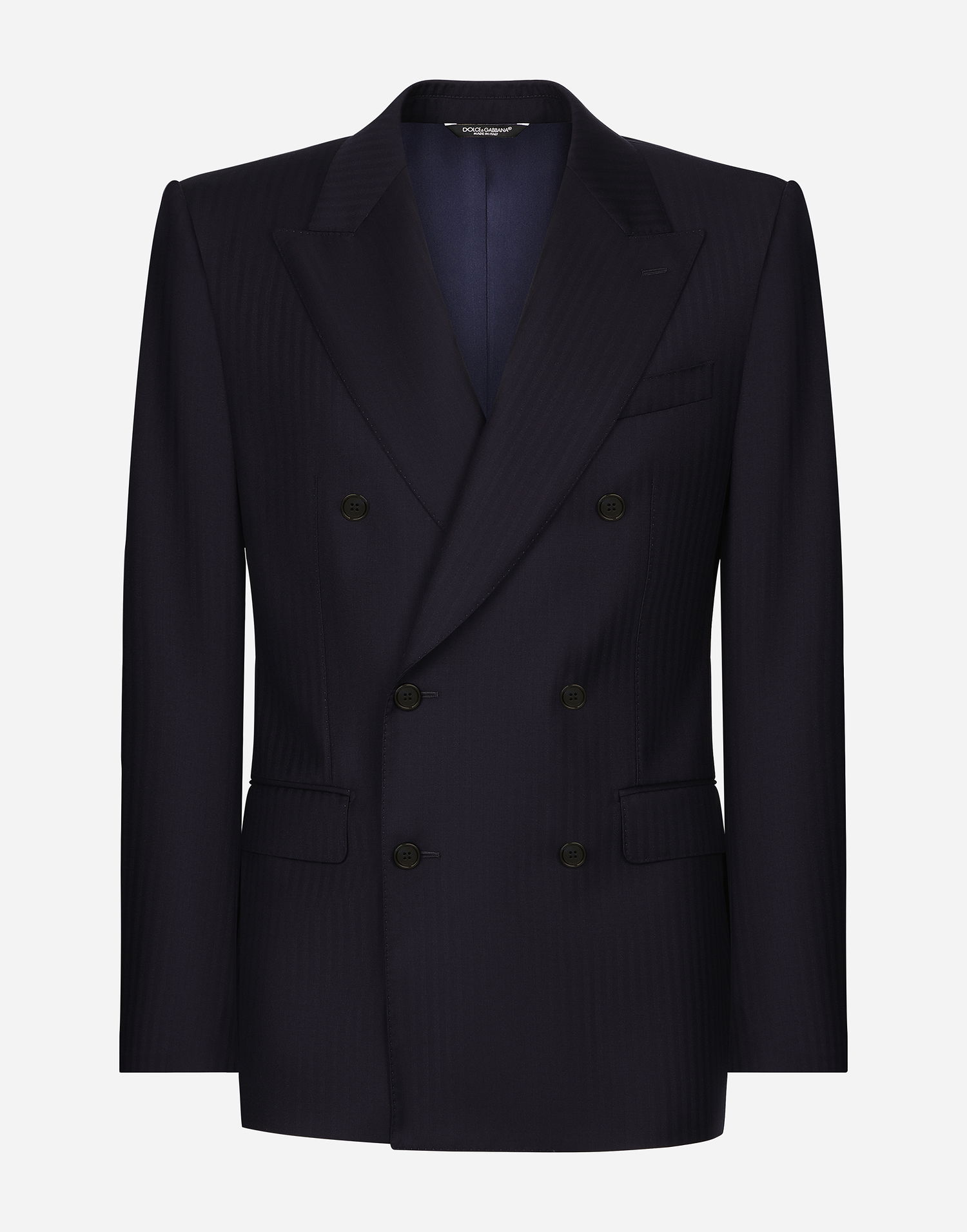 Bunda Dolce & Gabbana Double-breasted Wool Jacket Modrá | G2QU4TFC2FIB0387, 0