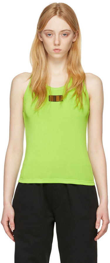 Tielko VETEMENTS VTMNTS Barcode Tank Top Zelené | VL12TR840G, 0