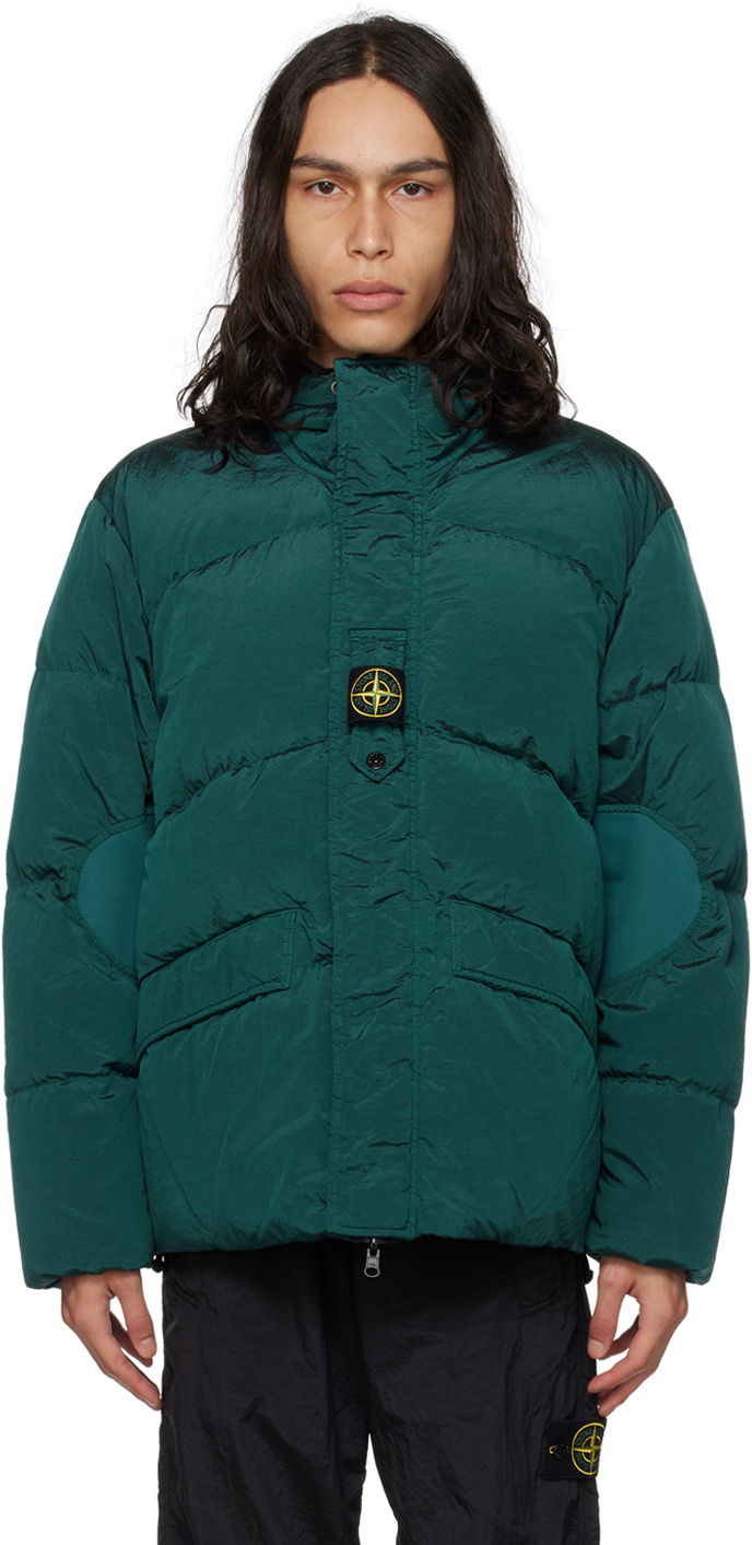 Bunda Stone Island Quilted Reversible Down Jacket Zelené | 791542719, 0