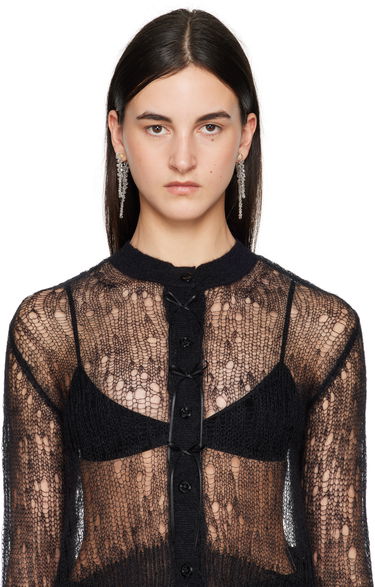 Náušnice Simone Rocha Simone Rocha Double Pierce Through Drip Earrings Biela | ERG520 0903, 2