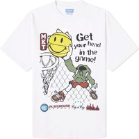 Tričko MARKET Smiley Head In The Game T-Shirt Biela | 399001666-WHT, 1