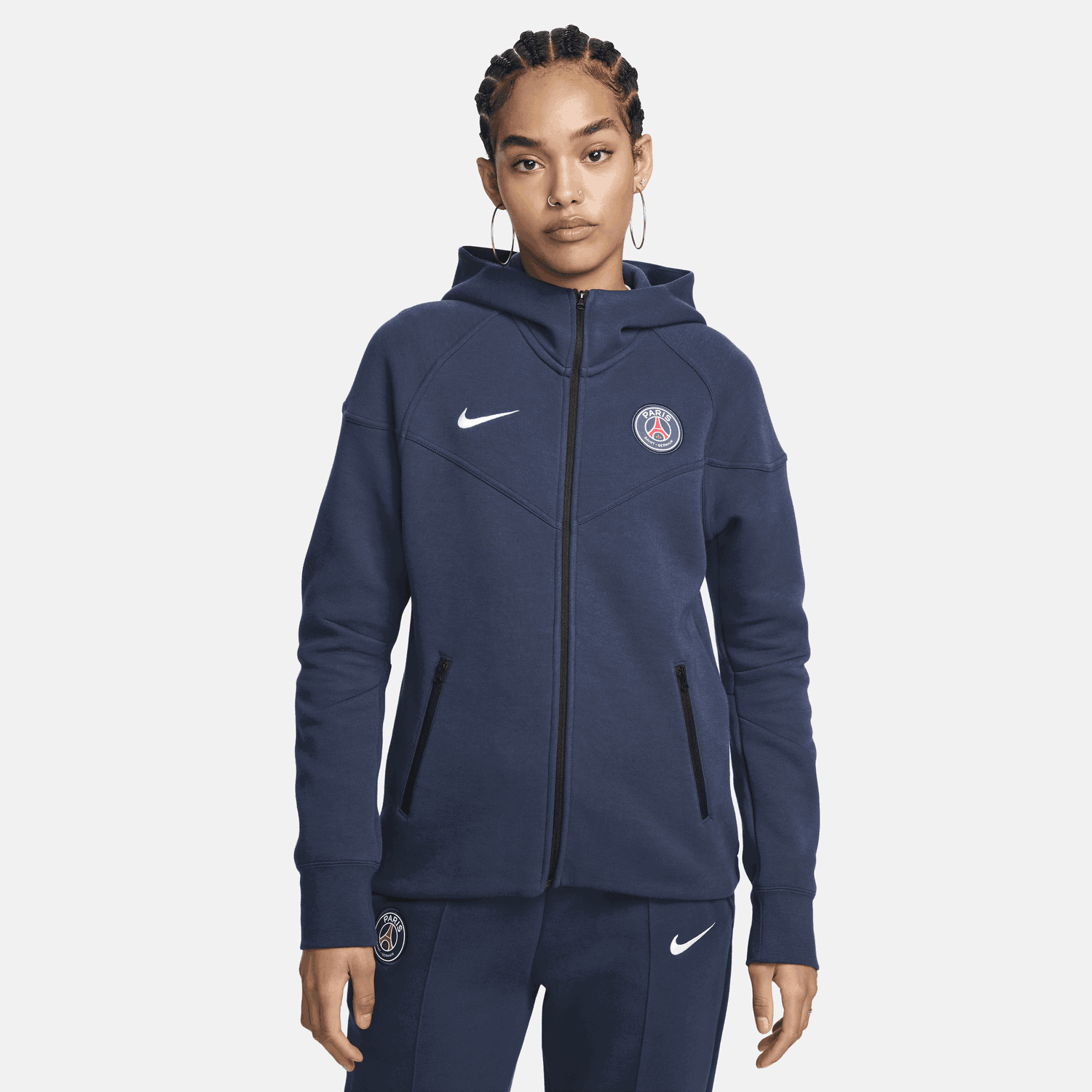 Mikina Nike Football Paris Saint-Germain Tech Fleece Windrunner Navy | FZ7257-410, 1