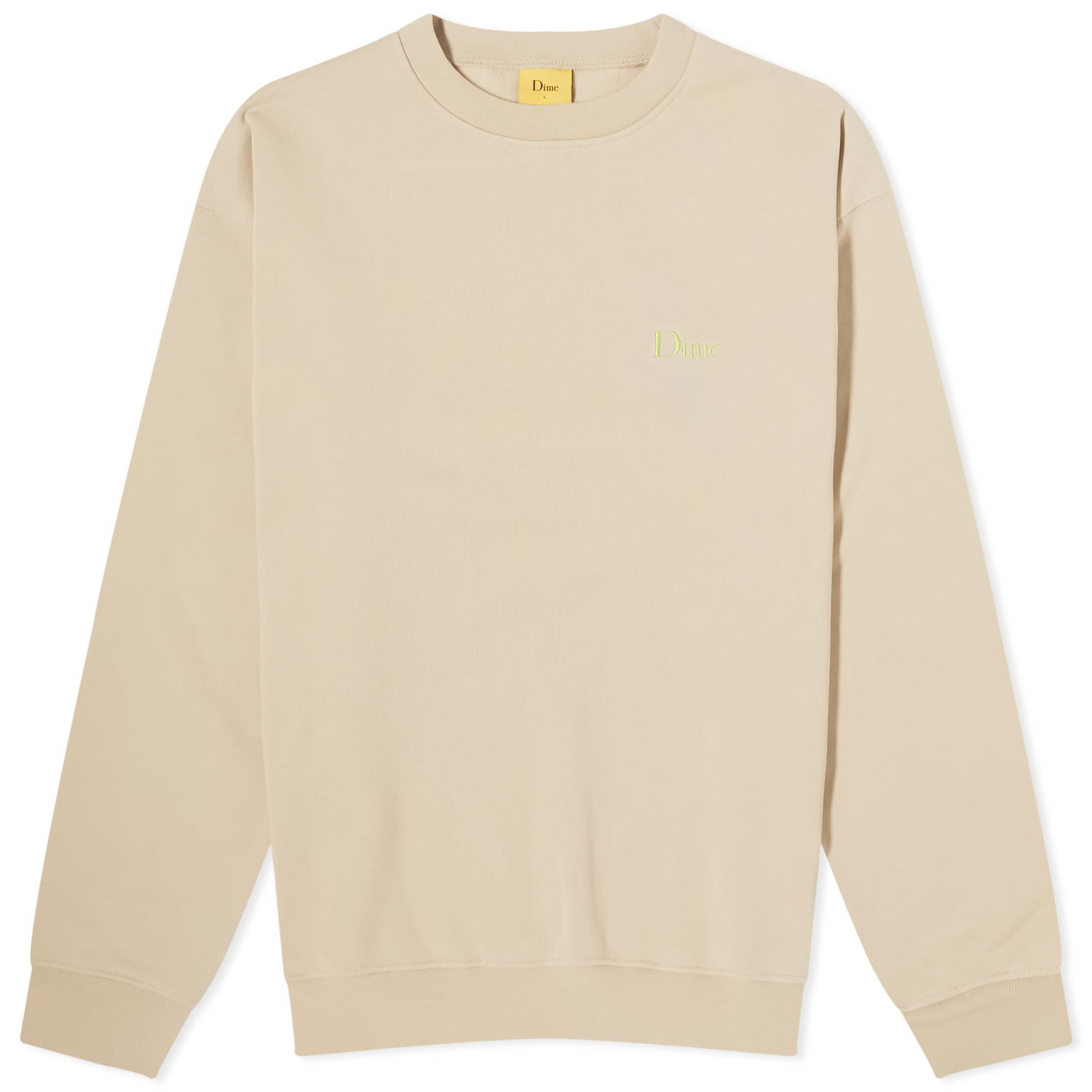 Mikina Dime Classic Small Logo Crew Sweat Sand Béžová | DIME23D1F18-SAN, 0