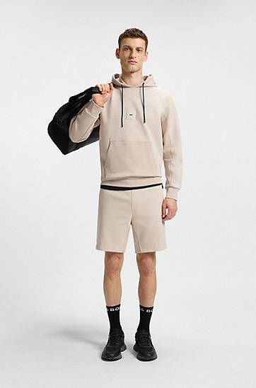 Šortky BOSS Stretch Cotton-Blend Shorts Béžová | 50537199, 1