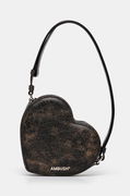 Crackle Heart Shoulder Bag