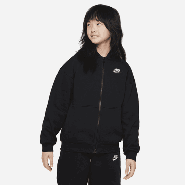 Mikina Nike Sportswear Club Fleece Full-Zip Hoodie Čierna | FD2931-010, 0