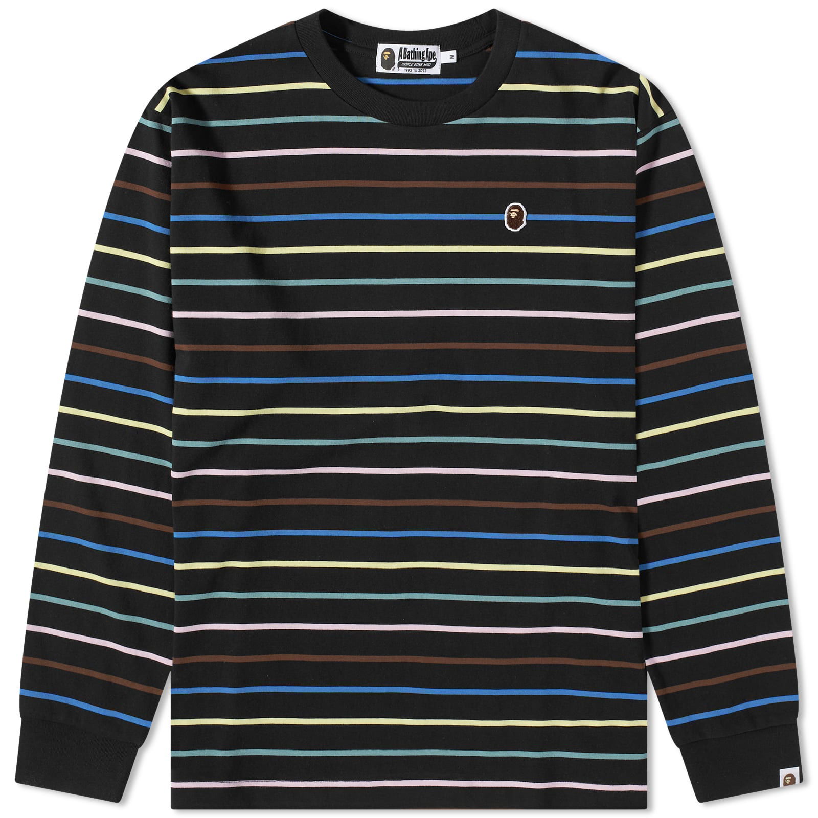 Stripe Long Sleeve T-Shirt Black