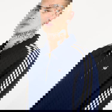 Mikina adidas Originals CLOT Quarter-Zip Polo Sweatshirt Navy | JM7097, 3