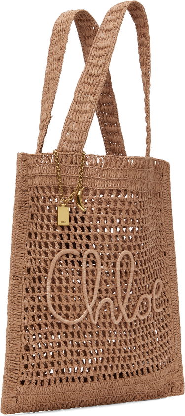 Tote bag CHLOÉ Chloé Summer Banana Raffia Tote Čierna | CH25US901P08, 3