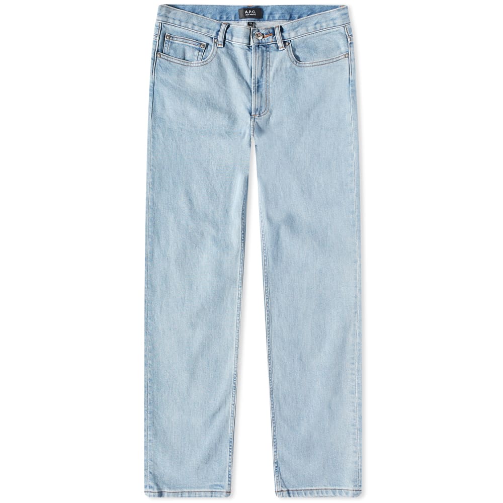 Džínsy A.P.C. Martin Jean Washed Indigo Stretch Tyrkysová | COFDI-H09121-IAL, 0