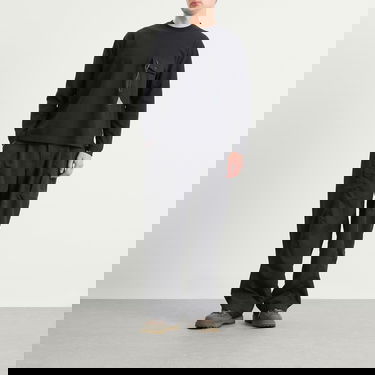 Tričko and wander Heavy Cotton Longsleeve Pocket Tee Čierna | 5745284082-010, 4