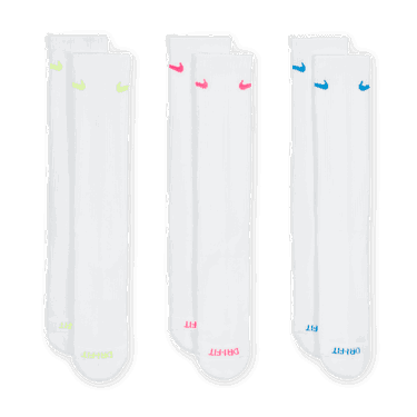 Ponožky Nike Everyday Plus Cushioned Training Socks (3 Pairs) Biela | SX6888-938, 1