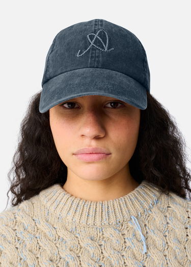 Šiltovka AXEL ARIGATO Scribble A Washed Baseball Cap Modrá | X3556003, 6