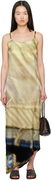 Serapis Draped Tarp Silk Maxi Dress