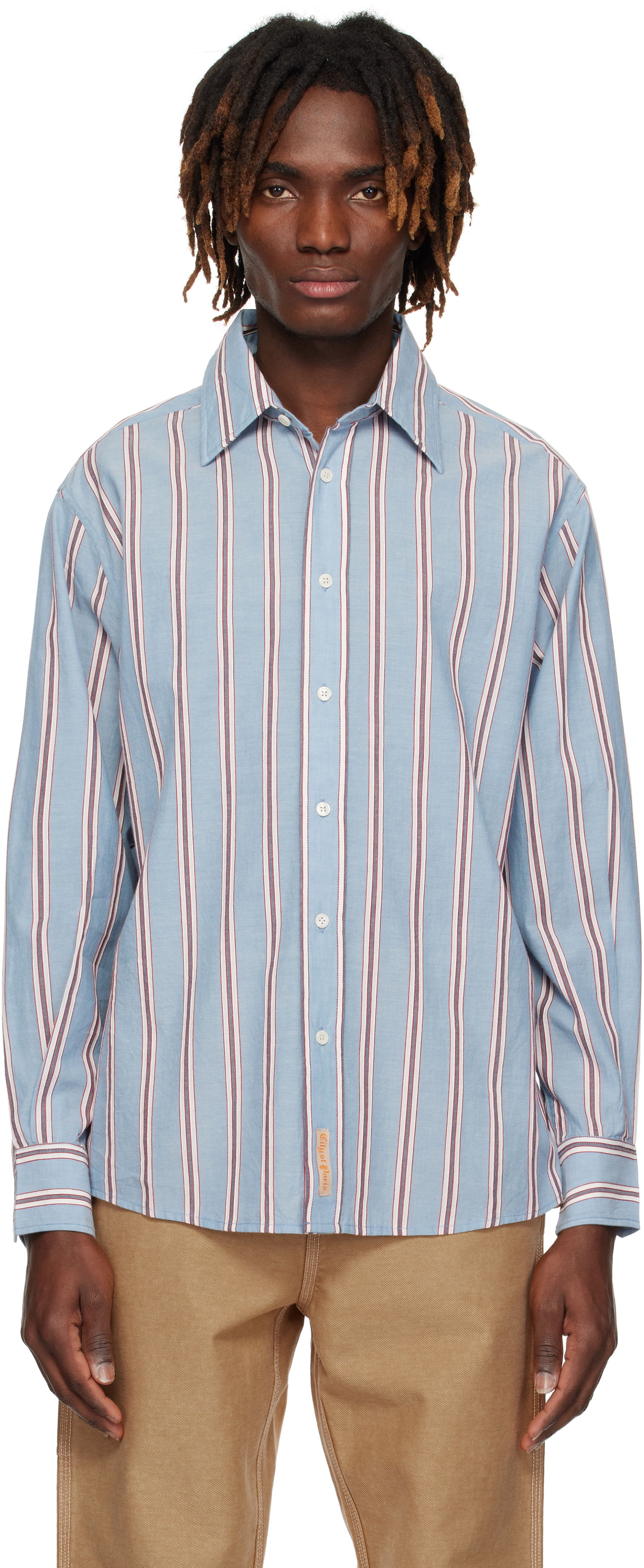 Košeľa Bode Bode Regatta Stripe Shirt Modrá | MRS25SH026, 0