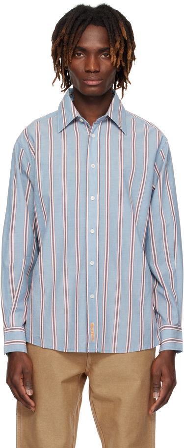 Košeľa Bode Bode Regatta Stripe Shirt Modrá | MRS25SH026, 0