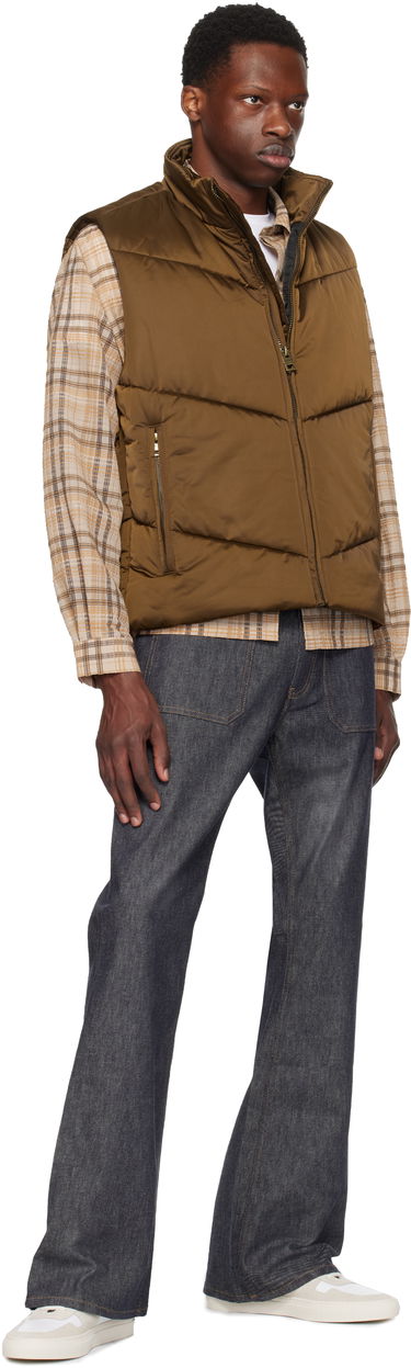 Vesta BOSS Padded Satin Gilet Čierna | 50541591, 3