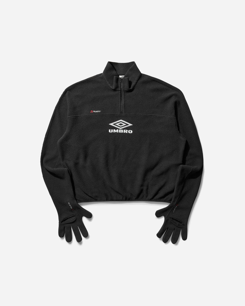 Mikina Umbro Fazi Gloved Polartec Fleece Čierna | UBMW0350FA223 GRY0003