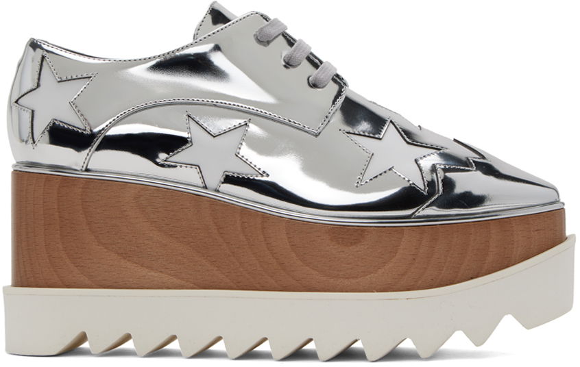 Oblečenie Stella McCartney Stella McCartney Elyse Platform Derbys Metalická | 363998W0ZR5, 0