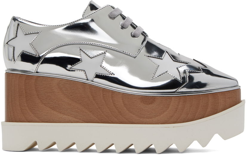 Oblečenie Stella McCartney Stella McCartney Elyse Platform Derbys Metalická | 363998W0ZR5