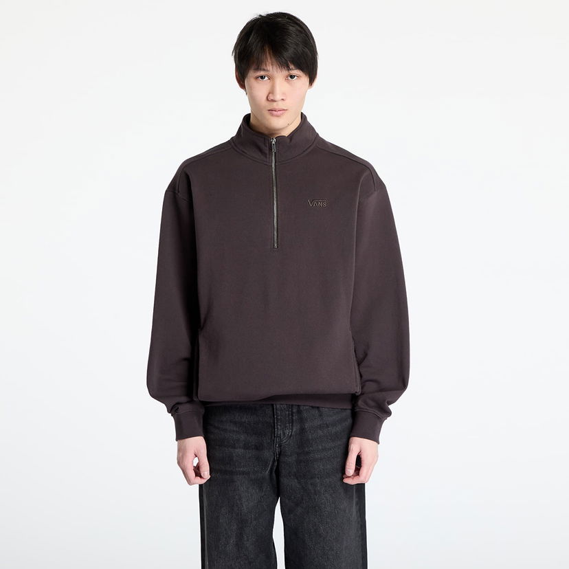 Mikina Vans LX Van D Half Zip Sweatshirt Hnedá | VN000MEKY7U1
