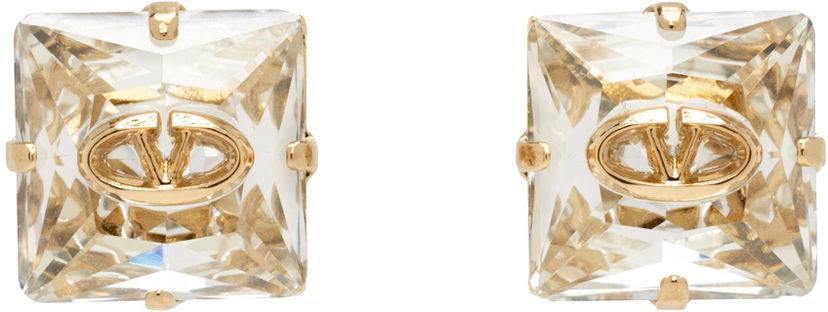 Náušnice Valentino Garavani Gold VLogo Earrings Metalická | 4W0J0W07YCW