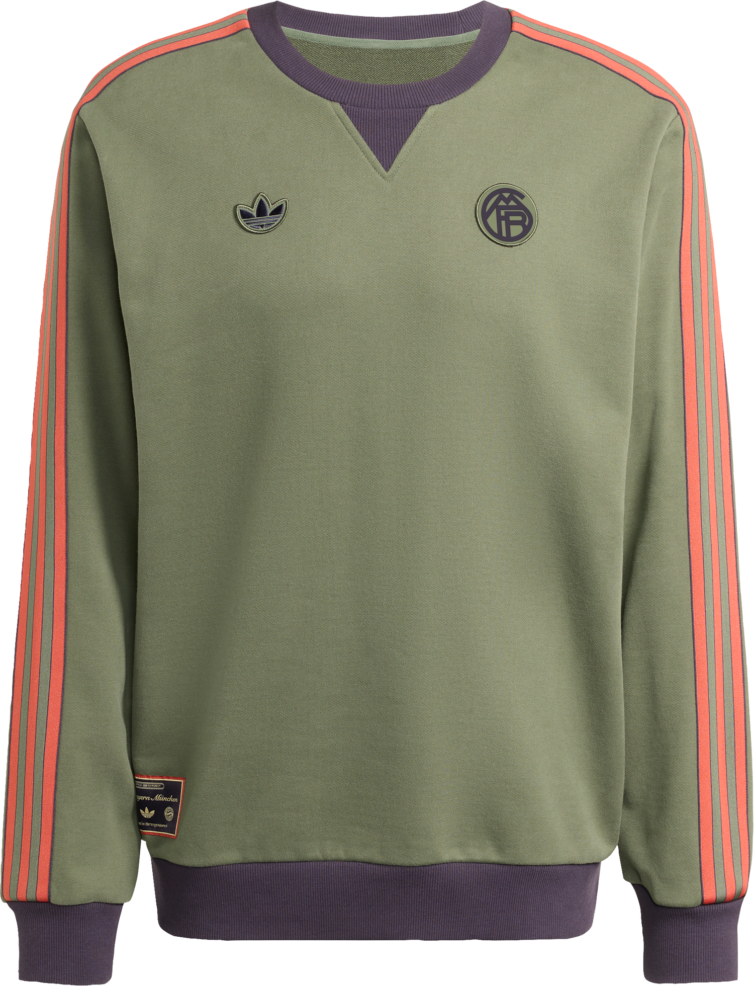 Mikina adidas Originals FC Bayern Munich Icon Sweatshirt Zelené | jm9428, 0