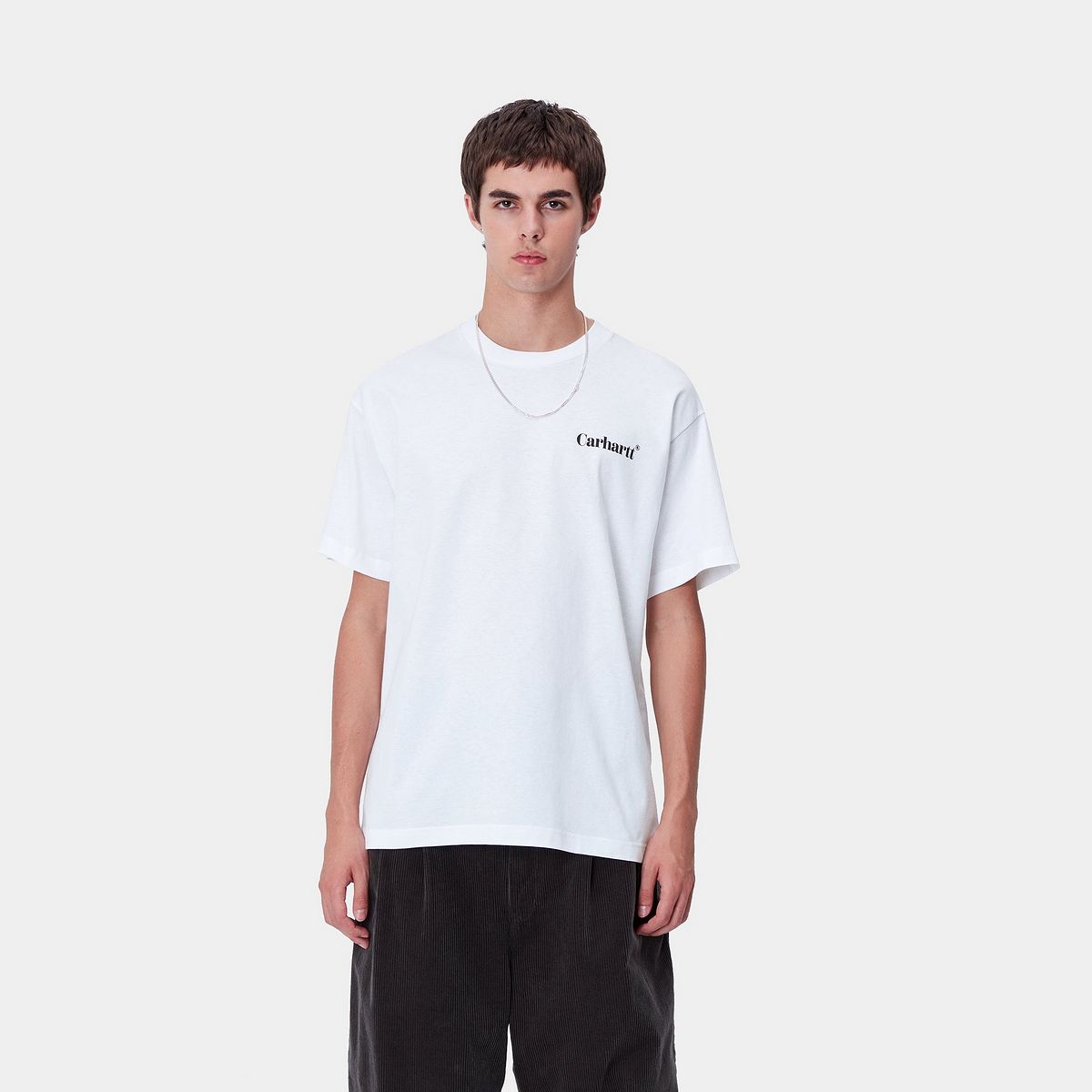 Tričko Carhartt WIP Short Sleeve Graphic Logo T-Shirt Biela | I033967_9, 0