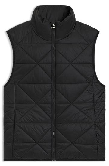 Vesta BOSS Triangle Quilted Padded Gilet Čierna | 50544136