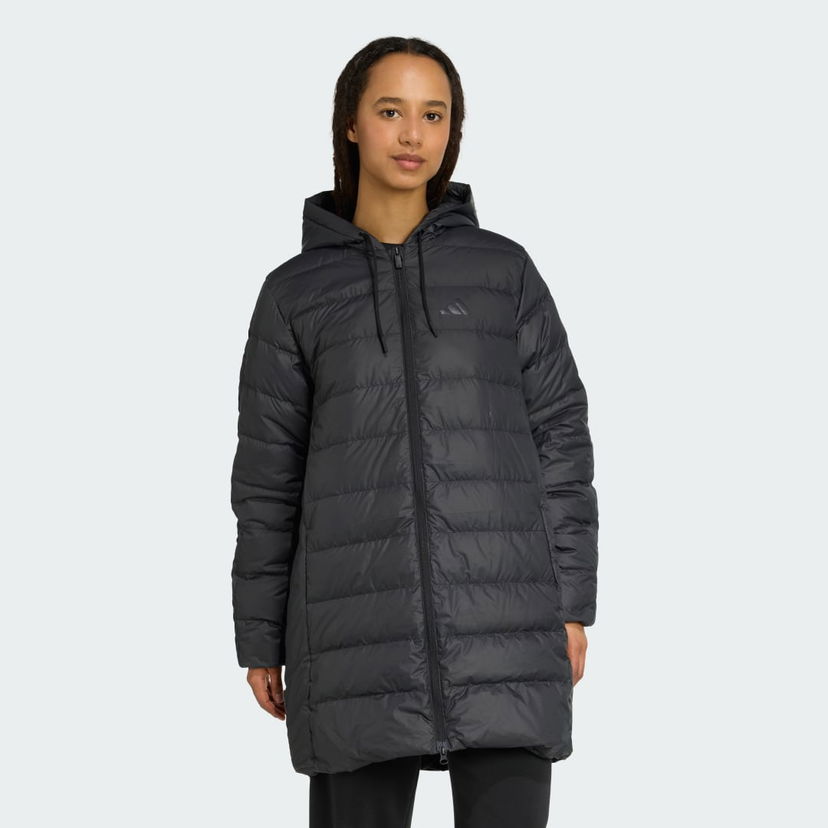 Parka adidas Performance Essentials Climawarm 3-Stripes Light Down Hooded Parka Čierna | JM4086