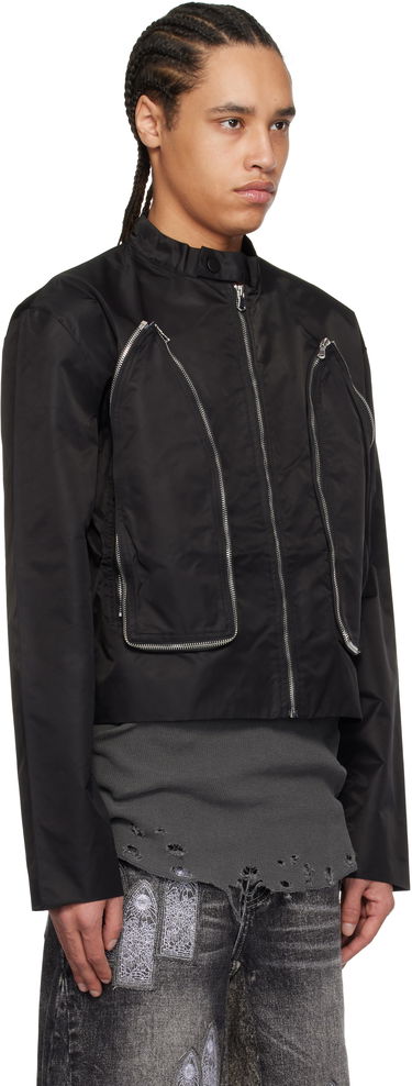 Bomber bunda Who Decides War Who Decides War Window Cropped Moto Jacket Čierna | 1131510002SS25, 1