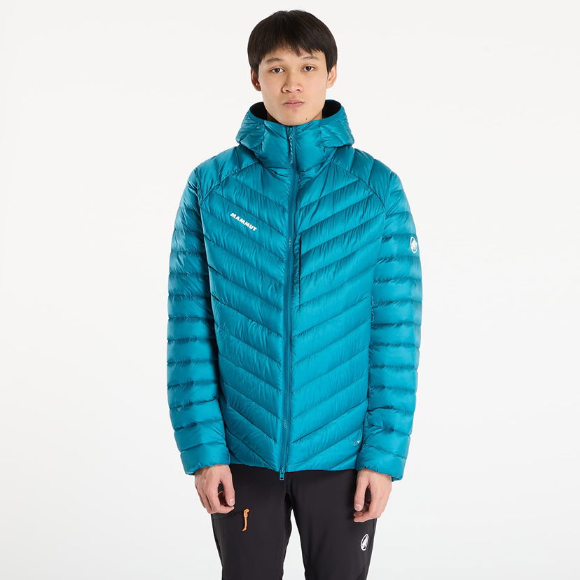 Prešívaná bunda Mammut Broad Peak IN Hooded Puffer Jacket Tyrkysová | 1013-02962 deep teal-black