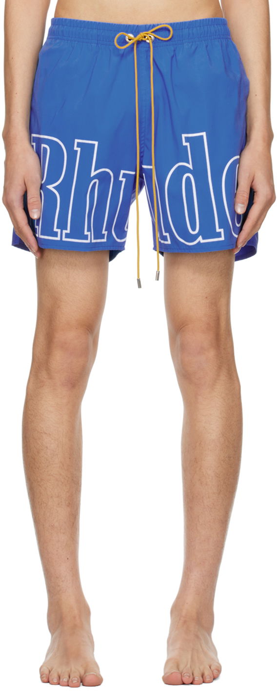 Šortky Rhude Printed Swim Shorts Modrá | RHPS24SH27828102