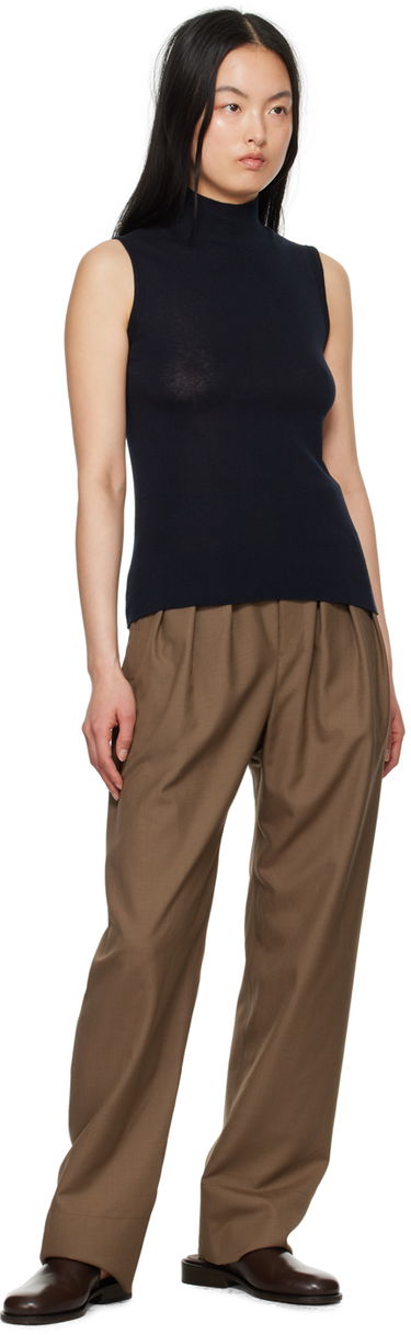 Tielko LEMAIRE Lemaire Women's Seamless Turtleneck Tank Top Modrá | TO1150 LK1015, 3