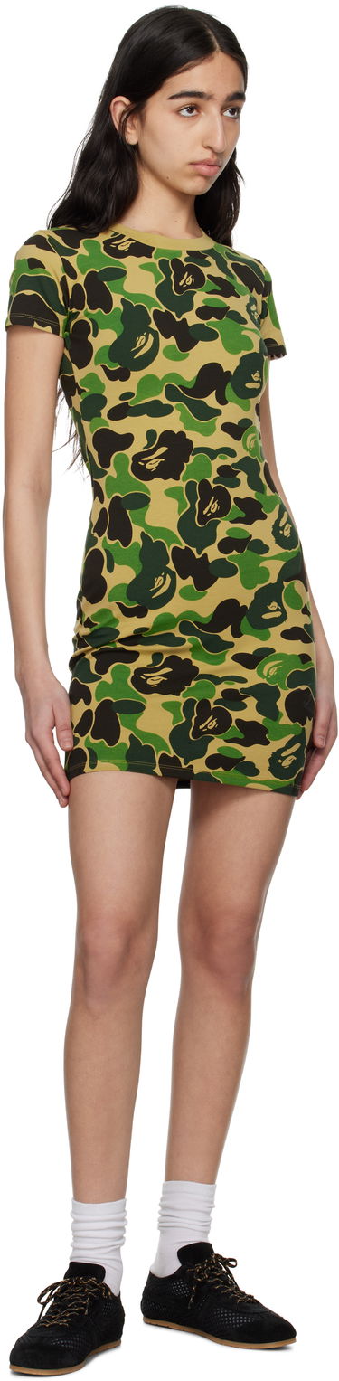 Šaty BAPE A Bathing Ape ABC Camo Jersey Minidress Zelené | 001OPL302001L, 3