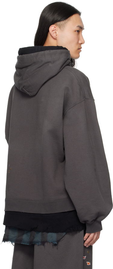 Mikina Maison MIHARA YASUHIRO Maison MIHARA YASUHIRO Triple Layered Graphic Hoodie Šedá | A14HD551, 2