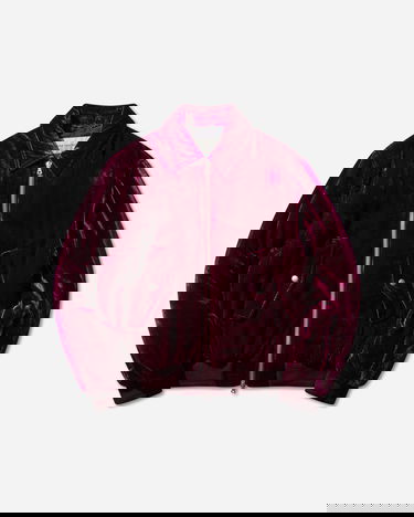 Bomber bunda Dries Van Noten Velvet Bomber Jacket Vínová | 252-020560-2282 400, 0