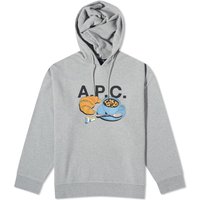 Mikina A.P.C. END. x Men's 'Coffee Club' Pierre Hoodie Šedá | COFAX-H27849-PLA, 1