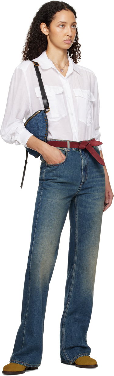 Ľadvinka ISABEL MARANT Isabel Marant Skano Denim Belt Bag Modrá | 24PBJ0001FA-B1X03M, 3