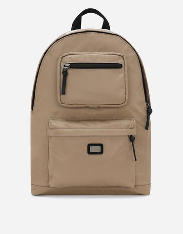 Batoh Dolce & Gabbana Dolce & Gabbana Nylon Backpack With Logo Béžová | EM0123AN26280009, 0