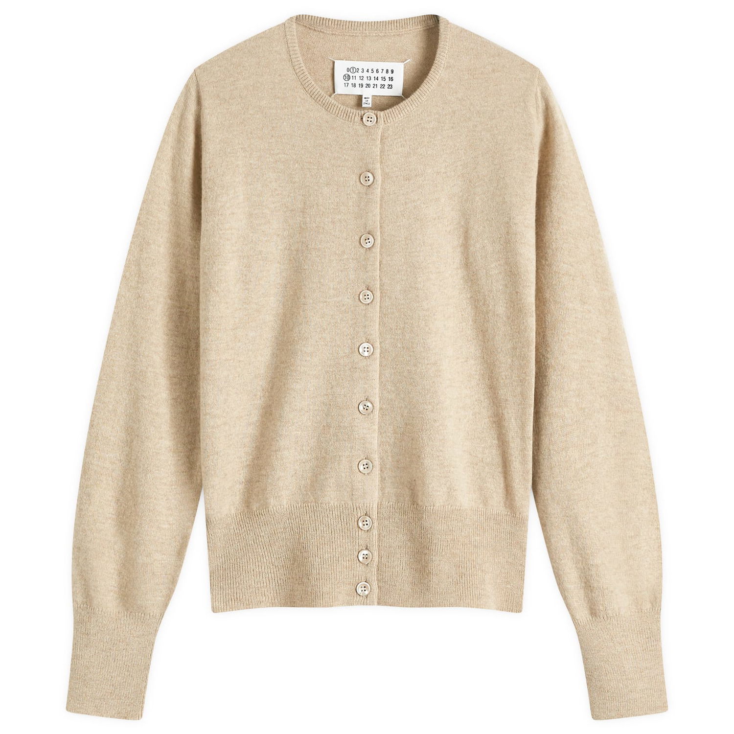 Sveter Maison Margiela Maison Margiela Shrunken Knit Cardigan, Size Large Béžová | S51HP0016M13090109M, 0