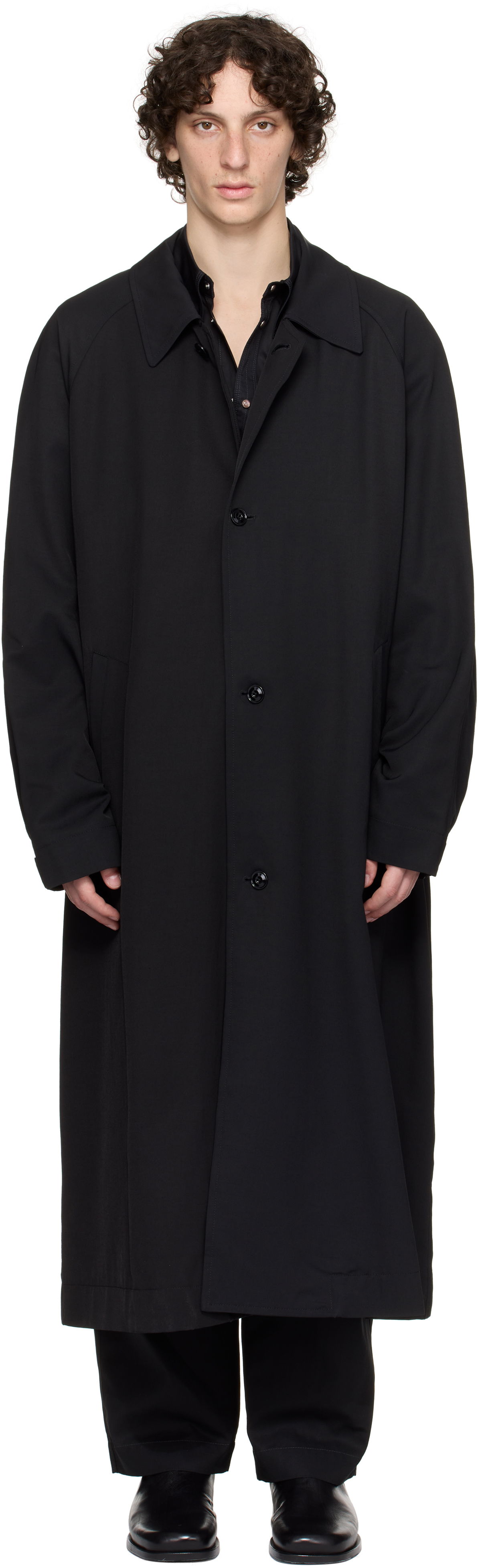 Kabáty LEMAIRE Lemaire Half Coat Čierna | CO1097 LF1362, 0
