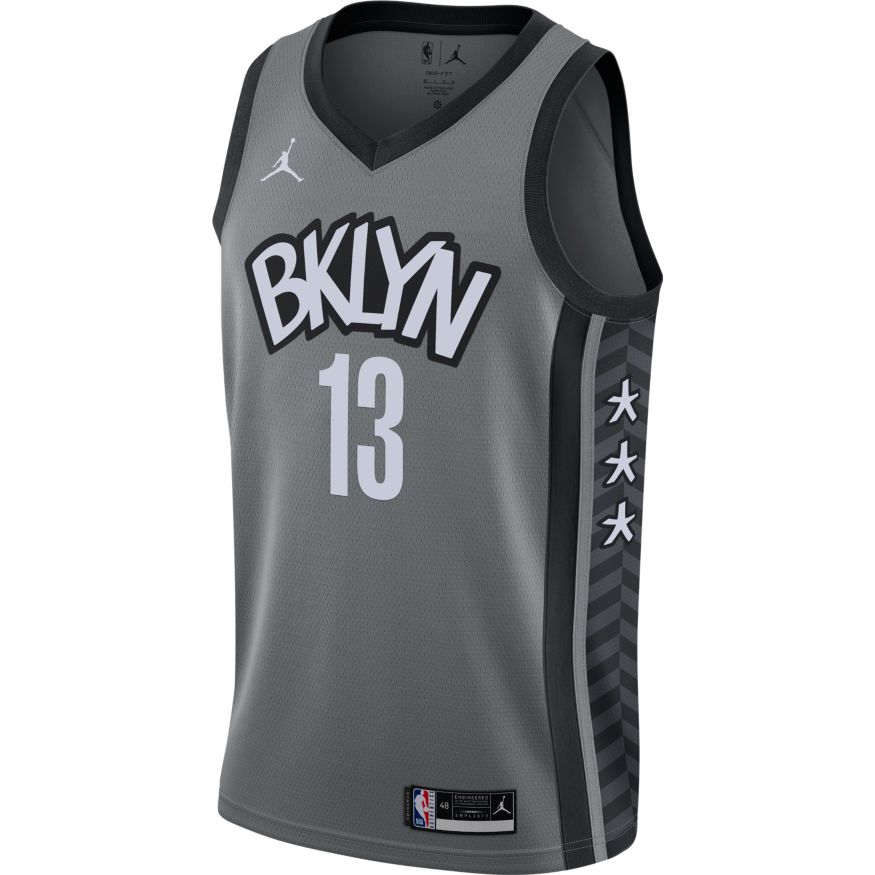 Dres Jordan James Harden Brooklyn Nets Statement Edition 2020 Swingman Jersey Šedá | CV9469-002, 0